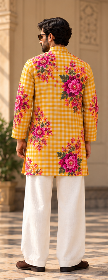 Zard Kurta Set