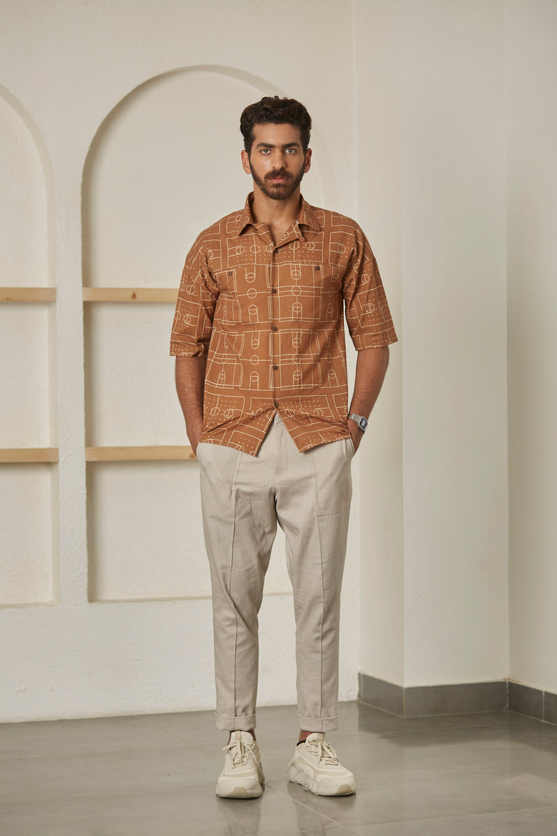 Buy Highlander Brown Solid Slim Fit Casual Shirt for Men Online at Rs.495 -  Ketch