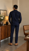 The Wrap Kurta — Deep Navy