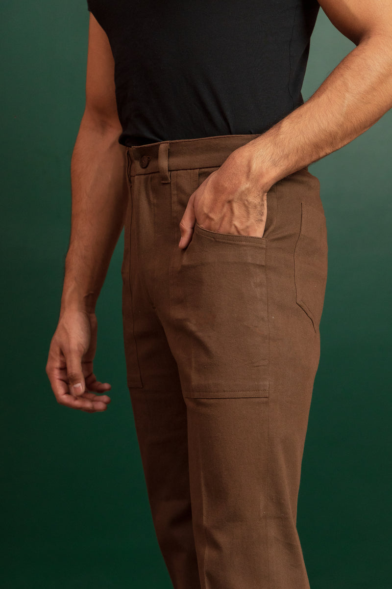 Brown Trousers  Buy Brown Trousers Online in India at Best Price