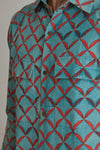 Checkered Turquoise Shirt