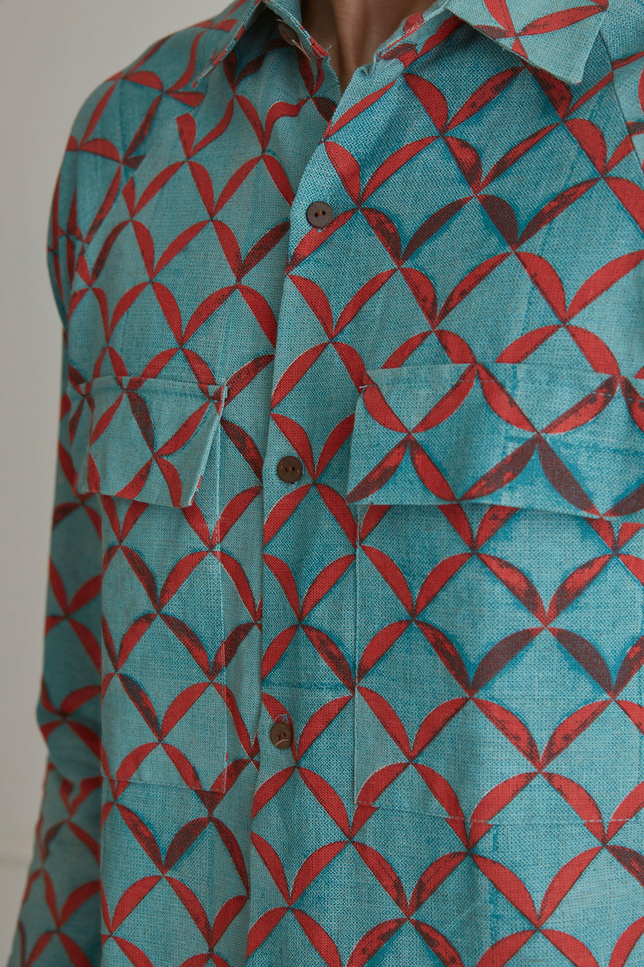 Checkered Turquoise Shirt